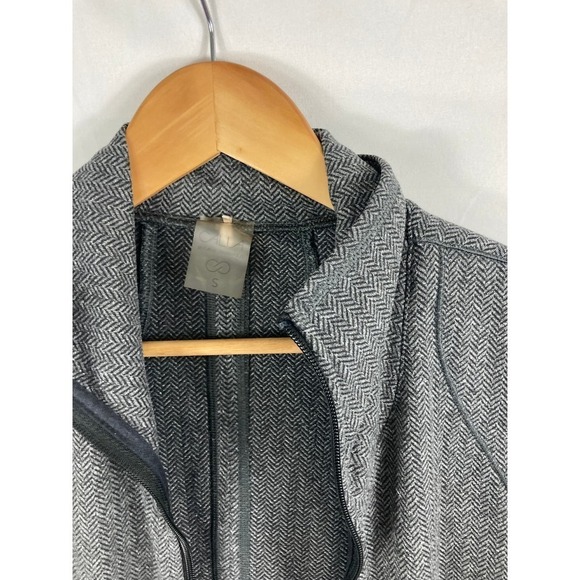 Calia Grey Houndstooth Zip Up Athletic Jacket Size Small - Picture 5 of 6
